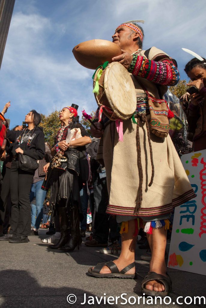 11/5/2016 Manhattan - NYC Prayer March in support of the Standing Rock Sioux Nation. Photo by Javier Soriano/http://www.JavierSoriano.com/