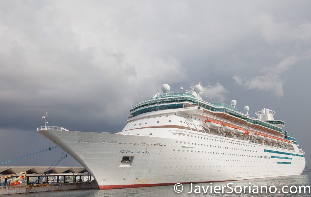 9/14/2017. Old San Juan. Puerto Rico. Approximately 2000 people affected by Hurricane Irma in St. Thomas and other Caribbean islands came to Puerto Rico aboard this cruise on 9/14/2017. Photo by Javier Soriano/www.JavierSoriano.com
