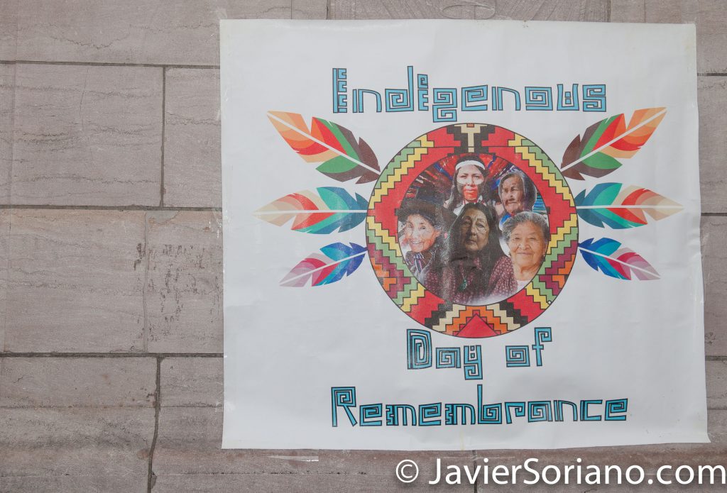 10/15/2017 New York City - 10th Annual Indigenous Day of Remembrance. Photo by Javier Soriano/www.JavierSoriano.com