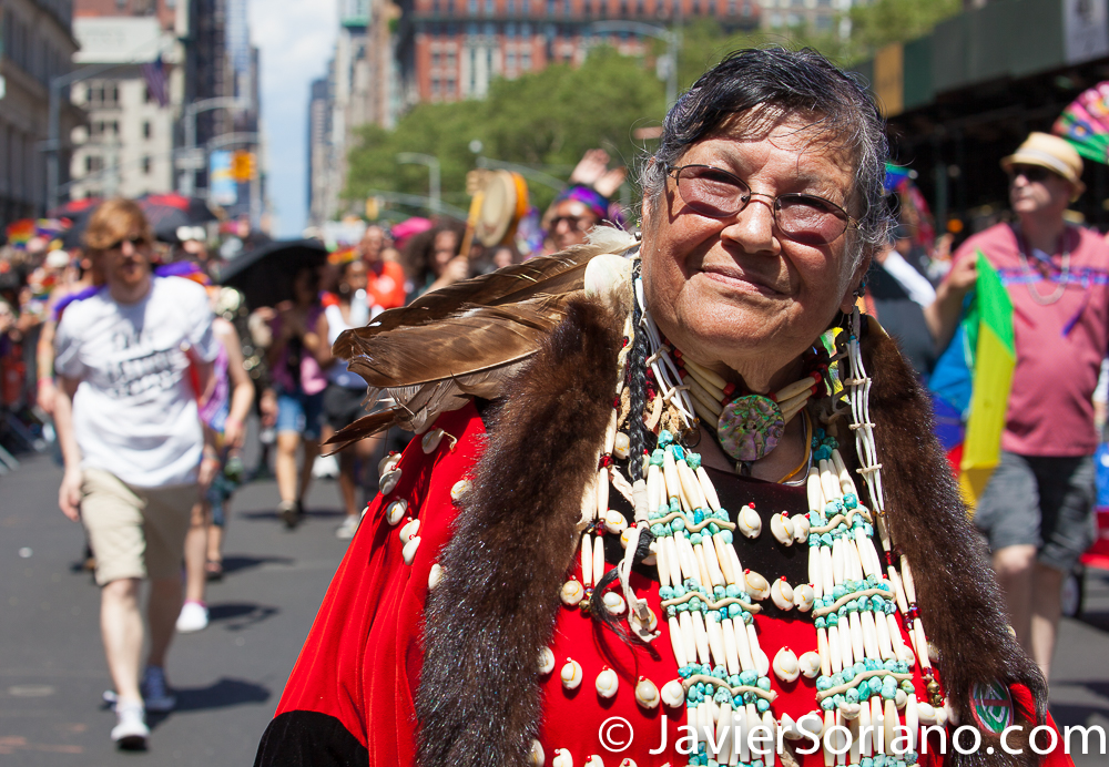 La Marcha del Orgullo LGBTQ+ en la ciudad de Nueva York se realizó el domingo, 30 de junio del 2019. La Marcha del Orgullo de la ciudad de Nueva York es la celebración de la comunidad LGBTQ más grande del mundo. Miles de personas marcharon y miles de personas vinieron a ver la marcha. El 50 aniversario de la Rebelión de Stonewall fue el viernes, 28 de junio del 2019. Este año, por primera vez, WorldPride (el Orgullo Mundial) se llevó a cabo en los Estados Unidos de América. Foto por Javier Soriano/www.JavierSoriano.com