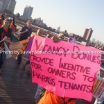 5/14/2015 - March across the Brooklyn Bridge. People demand stronger rent laws and affordable housing for New Yorkers.
Photo by Javier Soriano/http://www.JavierSoriano.com/