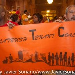 6/24/2015 - The Capitol in Albany, Capital of New York State. Demonstrators demand stronger rent laws. 
Photo by Javier Soriano/http://www.JavierSoriano.com/