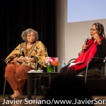 10/09/2015 NYC. The New School - Right to left: bell hooks + Beverly Guy-Sheftall.

Photo by Javier Soriano/http://www.JavierSoriano.com/
