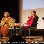 10/09/2015 NYC. The New School - Right to left: bell hooks + Beverly Guy-Sheftall.

Photo by Javier Soriano/http://www.JavierSoriano.com/