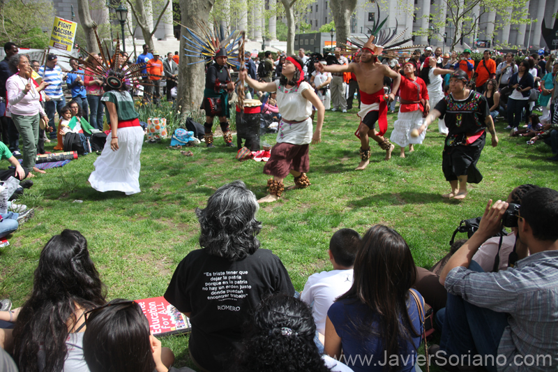 Sunday, May 1, 2011. New York City - May Day — International Workers’ Day. Foley Square Park, NYC. Domingo 1 de mayo de 2011. Ciudad de Nueva York - May Day - Día Internacional de los Trabajadores. Foley Square Park, NYC. Photo by Javier Soriano/www.JavierSoriano.com