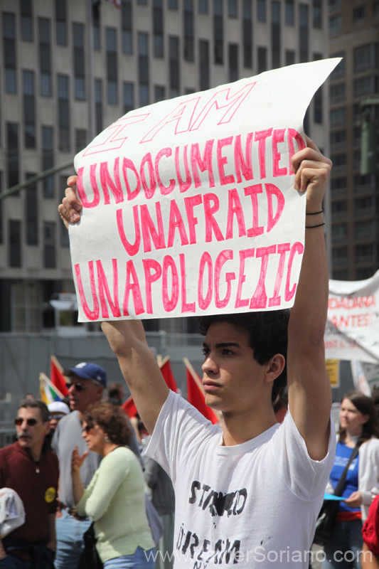 Sunday, May 1, 2011. New York City - May Day — International Workers’ Day. Foley Square Park, NYC. Domingo 1 de mayo de 2011. Ciudad de Nueva York - May Day - Día Internacional de los Trabajadores. Foley Square Park, NYC. Photo by Javier Soriano/www.JavierSoriano.com