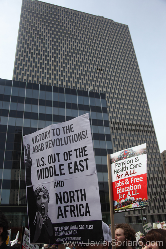 Sunday, May 1, 2011. New York City - May Day — International Workers’ Day. Foley Square Park, NYC.  Domingo 1 de mayo de 2011. Ciudad de Nueva York - May Day - Día Internacional de los Trabajadores. Foley Square Park, NYC.  Photo by Javier Soriano/www.JavierSoriano.com