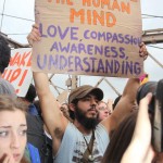 Saturday, October 1rst, 2011 - OWS protesters marching on the Brooklyn Bridge. More than 700 people were arrested, including freelance photographers, videographers and bloggers. In this picture, demonstrators are carrying a sign with the phrase, "We the people".

Photo by Javier Soriano/www.JavierSoriano.com