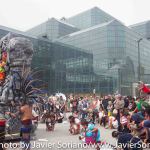 Sunday, September 21, 2014 - People’s Climate March. Indigenous dancers in front of The Javits Center.
Photo by Javier Soriano/www.JavierSoriano.com