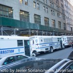 9/22/2014. NYC - Buses for the arrested people (autobuses para las personas arrestadas).