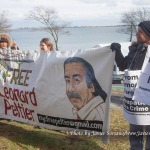 11/27/2014. Plymouth Rock, Massachusetts - 45th National Day Of Mourning dedicated to Leonard Peltier. Photo by Javier Soriano/www.JavierSoriano.com
