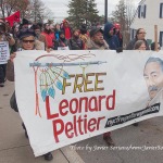 11/27/2014. Plymouth Rock, Massachusetts - 45th National Day Of Mourning dedicated to Leonard Peltier. Photo by Javier Soriano/www.JavierSoriano.com