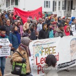 11/27/2014. Plymouth Rock, Massachusetts - 45th National Day Of Mourning dedicated to Leonard Peltier. Photo by Javier Soriano/www.JavierSoriano.com