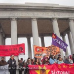 11/27/2014. Plymouth Rock, Massachusetts - 45th National Day Of Mourning dedicated to Leonard Peltier. Photo by Javier Soriano/www.JavierSoriano.com