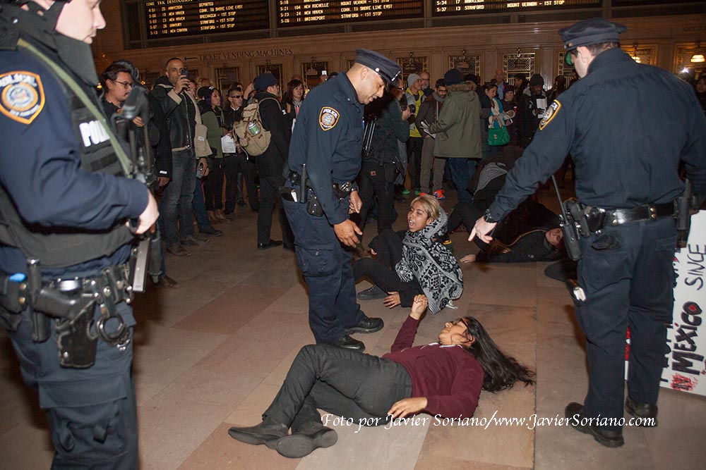 Thursday, November 20, 2014 NYC - Photos from the global day of action to demand justice for the 43 missing students in Ayotzinapa and all the victims of Mexican state violence and US imperialism.