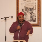 12/04/2014 – Opening reception of my photography exhibition “Past, Present & Future”.
Photo by McDonald Morris.
Photo edited by Javier Soriano/http://www.JavierSoriano.com/