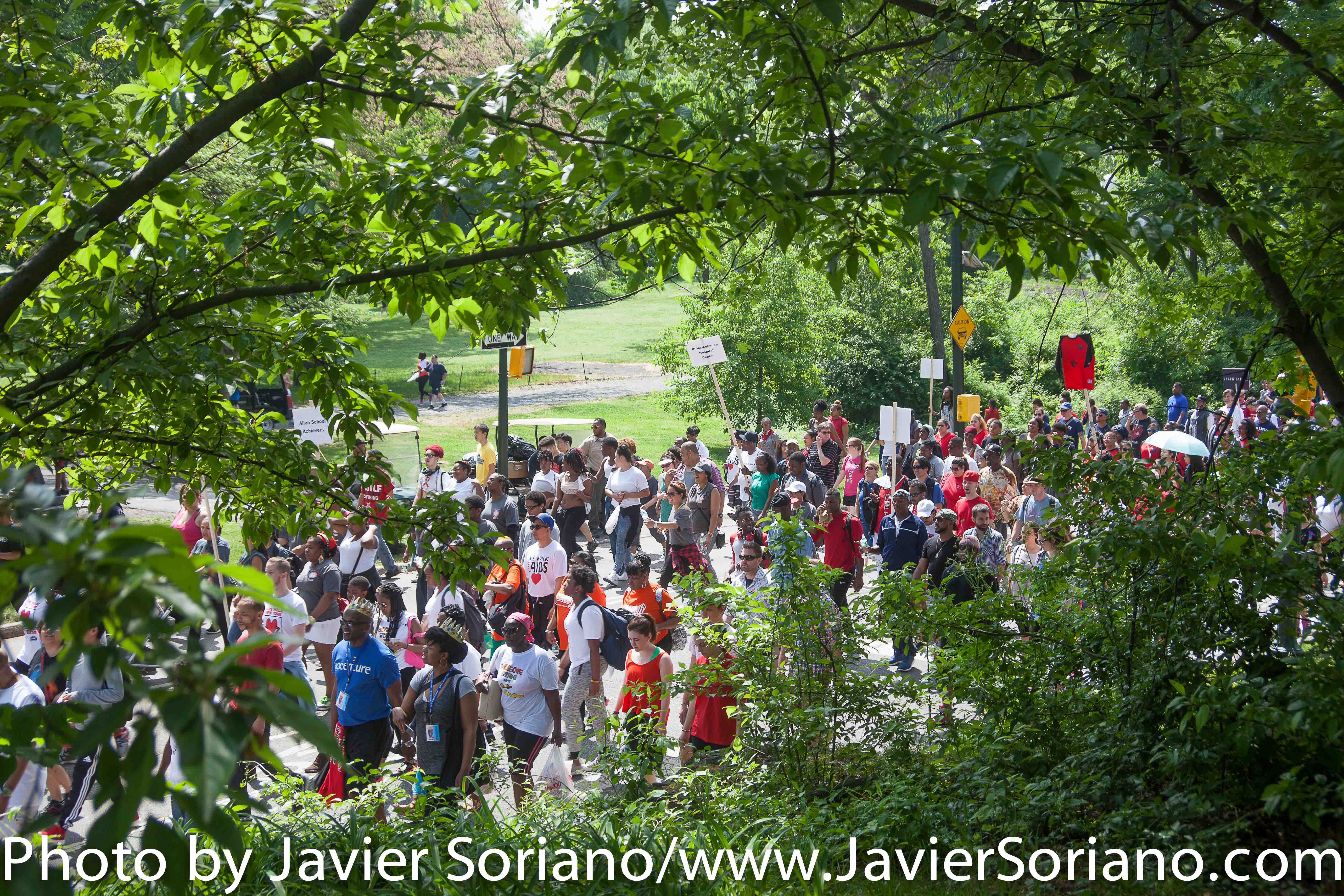 Sunday, May 17th, 2015. New York City – Today, GMHC celebrated its 30TH ANNUAL AIDS WALK NEW YORK (AWNY). The day was beautiful. Thousands of people walked the 6.2 miles. Over $4.88 million were raised. Photo by Javier Soriano/http://www.JavierSoriano.com/