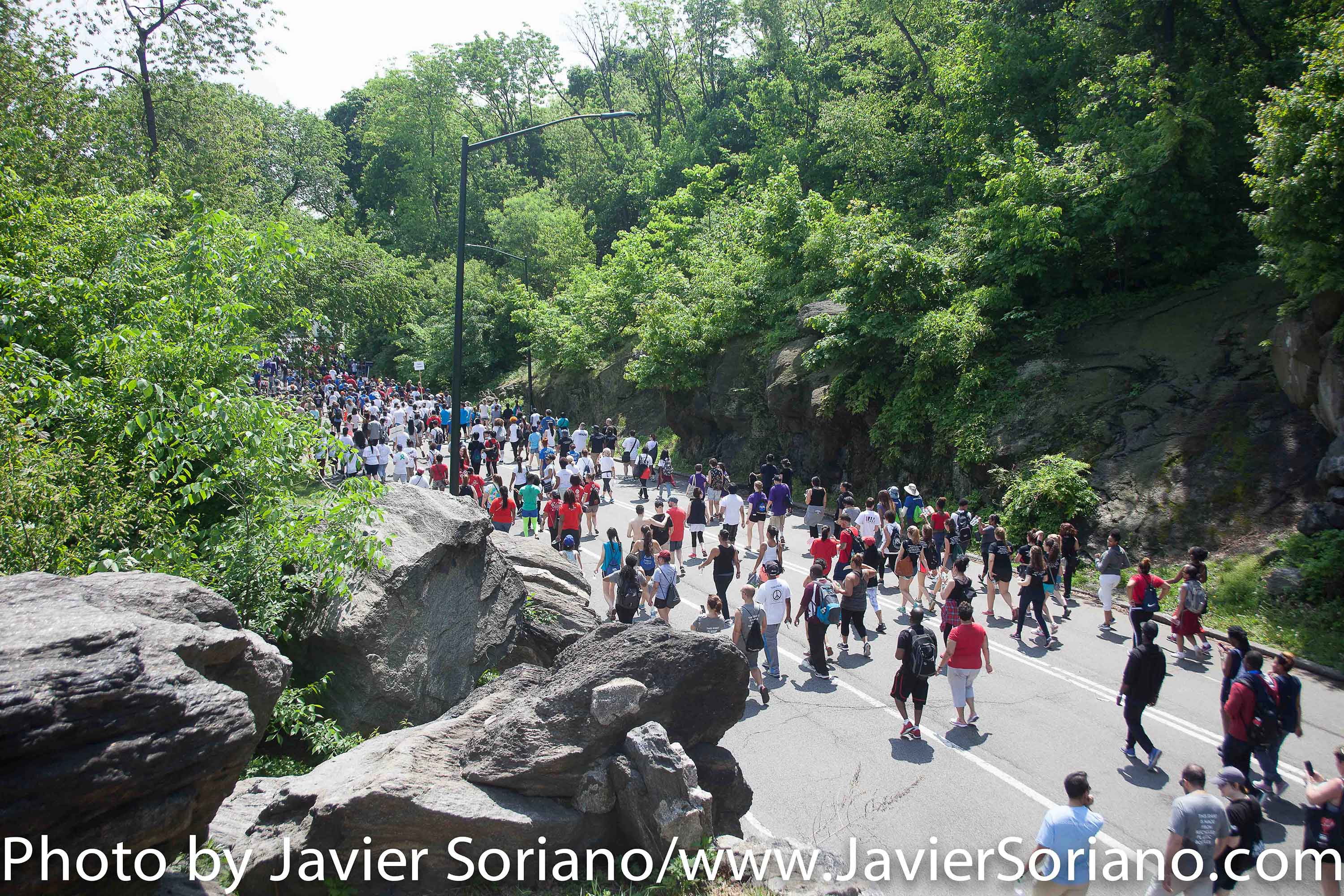 Sunday, May 17th, 2015. New York City – Today, GMHC celebrated its 30TH ANNUAL AIDS WALK NEW YORK (AWNY). The day was beautiful. Thousands of people walked the 6.2 miles. Over $4.88 million were raised. Photo by Javier Soriano/http://www.JavierSoriano.com/