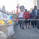 5/14/2015 - March across the Brooklyn Bridge. People demand stronger rent laws and affordable housing for New Yorkers.
Photo by Javier Soriano/http://www.JavierSoriano.com/