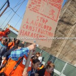 5/14/2015 - March across the Brooklyn Bridge. People demand stronger rent laws and affordable housing for New Yorkers.
Photo by Javier Soriano/http://www.JavierSoriano.com/