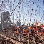 5/14/2015 - March across the Brooklyn Bridge. People demand stronger rent laws and affordable housing for New Yorkers.
Photo by Javier Soriano/http://www.JavierSoriano.com/
