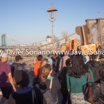5/14/2015 - March across the Brooklyn Bridge. People demand stronger rent laws and affordable housing for New Yorkers.
Photo by Javier Soriano/http://www.JavierSoriano.com/