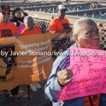 5/14/2015 - March across the Brooklyn Bridge. People demand stronger rent laws and affordable housing for New Yorkers.
Photo by Javier Soriano/http://www.JavierSoriano.com/