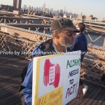 5/14/2015 - March across the Brooklyn Bridge. People demand stronger rent laws and affordable housing for New Yorkers.
Photo by Javier Soriano/http://www.JavierSoriano.com/