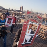 5/14/2015 - March across the Brooklyn Bridge. People demand stronger rent laws and affordable housing for New Yorkers.
Photo by Javier Soriano/http://www.JavierSoriano.com/