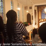 6/18/2015 - Prayer vigil at the First African Methodist Episcopal Church (First AME Church: Bethel) in Harlem for the African Methodist Episcopal (AME) Church in Charleston, South Carolina.
Photo by Javier Soriano/http://www.JavierSoriano.com/