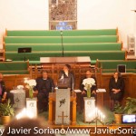 6/18/2015 - Prayer vigil at the First African Methodist Episcopal Church (First AME Church: Bethel) in Harlem for the African Methodist Episcopal (AME) Church in Charleston, South Carolina.
Photo by Javier Soriano/http://www.JavierSoriano.com/