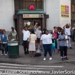 7/6/2015 Brooklyn, NYC - People in the community showing their support to #PeoplesMonday activists in East Flatbush.
Photo by Javier Soriano/http://www.JavierSoriano.com/