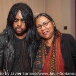 10/05/2015 NYC - Left to right: Lamar and bell hooks.  
Photo by Javier Soriano/http://www.JavierSoriano.com/