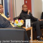10/06/2015 NYC. The New School - bell hooks + Kevin Powell.
Photo by Javier Soriano/http://www.JavierSoriano.com/ 