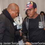 10/06/2015 NYC. The New School - Kevin Powell and a young Black man who attended the conversation between Kevin and bell hooks.
Photo by Javier Soriano/http://www.JavierSoriano.com/