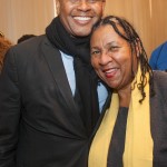 10/06/2015 NYC. The New School - bell hooks and Kevin Powell at the end of the conversation.
Photo by Javier Soriano/http://www.JavierSoriano.com/