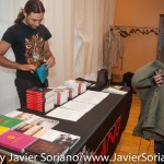 10/07/2015 NYC. The New School - A man selling books of bell hooks. Today was the conversation between bell + Darnell Moore + Marci Blackman.

Photo by Javier Soriano/http://www.JavierSoriano.com/