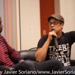 10/07/2015 NYC. The New School - Left to right, Darnell Moore + Marci Blackman.
Photo by Javier Soriano/http://www.JavierSoriano.com/