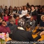 10/07/2015 NYC. The New School - bell hooks answering a question from the audience. 

Photo by Javier Soriano/http://www.JavierSoriano.com/