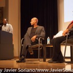 10/08/2015 NYC. The New School - bell hooks and Charles Blow.
Photo by Javier Soriano/http://www.JavierSoriano.com/