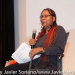10/08/2015 NYC. The New School - bell hooks in a conversation with Charles Blow.
Photo by Javier Soriano/http://www.JavierSoriano.com/