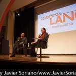 10/08/2015 NYC. The New School - bell hooks and Charles Blow.
Photo by Javier Soriano/http://www.JavierSoriano.com/