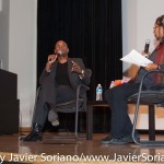 10/08/2015 NYC. The New School - bell hooks and Charles Blow.
Photo by Javier Soriano/http://www.JavierSoriano.com/