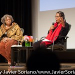 10/09/2015 NYC. The New School - Right to left: bell hooks + Beverly Guy-Sheftall.

Photo by Javier Soriano/http://www.JavierSoriano.com/