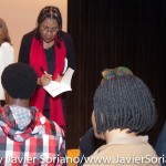 10/09/2015 NYC. The New School - bell hooks signing books for people who attended the conversation between her and Beverly Guy-Sheftall.

Photo by Javier Soriano/http://www.JavierSoriano.com/