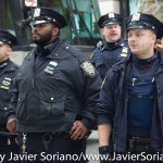 10/24/2015 NYC -  NYPD Police officers during the protest against police brutality in the United States of America.

Photo by Javier Soriano/http://www.JavierSoriano.com/