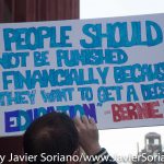 Wednesday, April 13, 2016. Washington Square Park. Manhattan, NYC - Bernie Sanders supporters.

Photo by Javier Soriano/http://www.JavierSoriano.com/