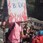 6/26/2016 - Bernie Sanders supporters marching in the New York City Pride March.
Photo by Javier Soriano/http://www.JavierSoriano.com/