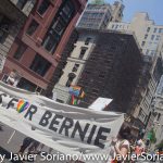 Sunday, June 26, 2016. Manhattan, New York City - Bernie Sanders supporters marching in the New York City Pride March.
Domingo 26 de junio de 2016. Manhattan, ciudad de Nueva York - Personas que apoyan a Bernie Sanders marchando en la Marcha del Orgullo LGBTQ.
Photo by Javier Soriano/www.JavierSoriano.com