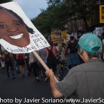 7/13/16 Flatbush. Brooklyn, NYC - Black Lives Matter activists. First year Anniversary of Sandra Bland’s death.Photo by Javier Soriano/http://www.JavierSoriano.com/